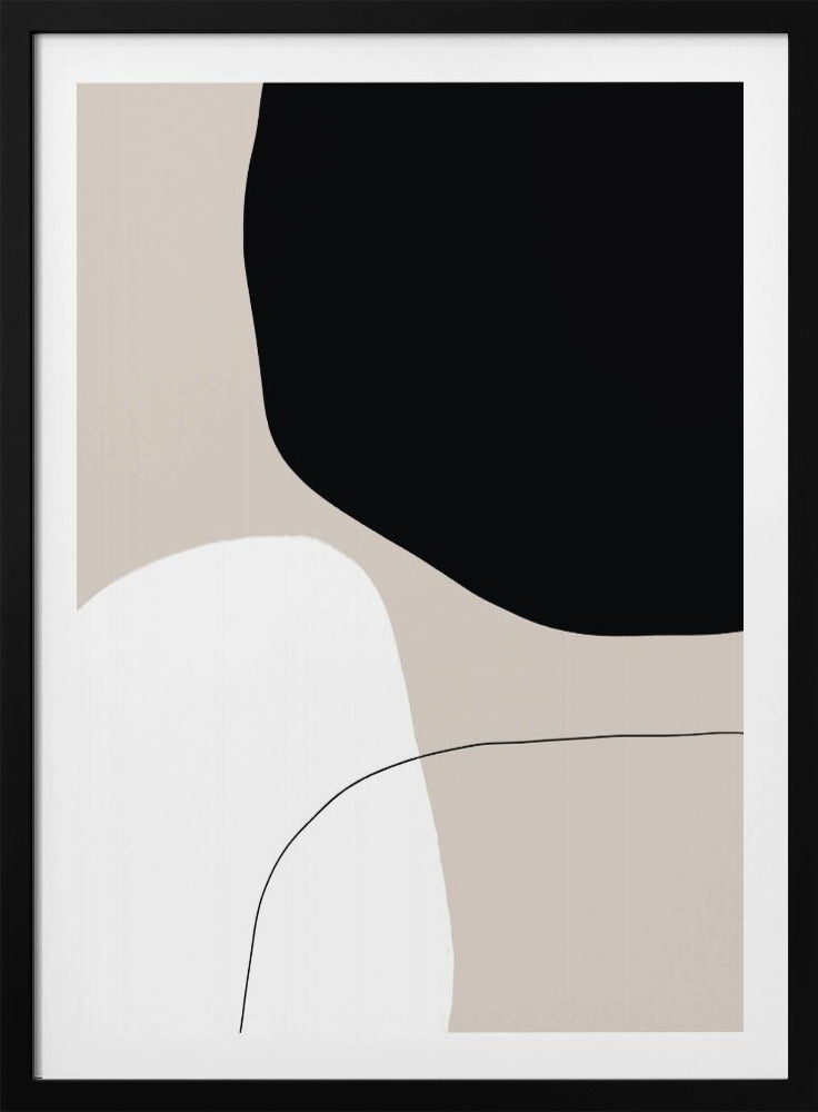 Monochrome vormen | Poster