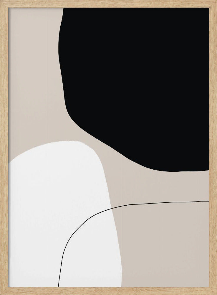 Monochrome vormen | Poster