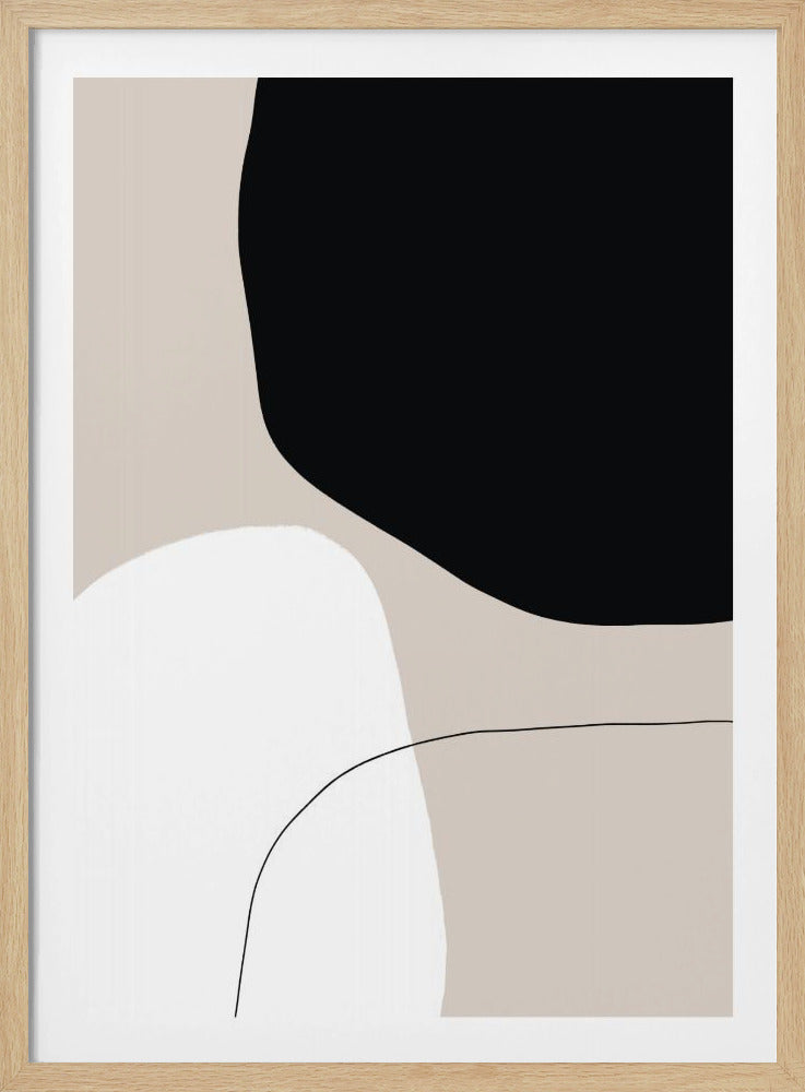 Monochrome vormen | Poster
