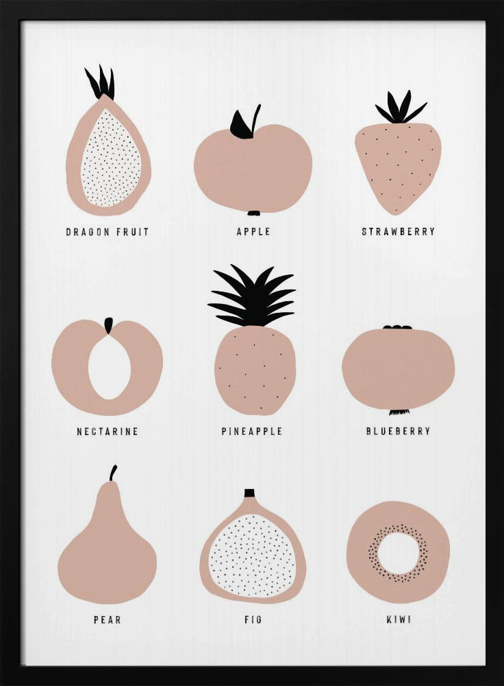 Minimalistisch fruitrooster | Poster