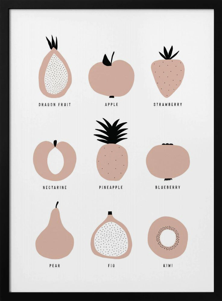 Minimalistisch fruitrooster | Poster