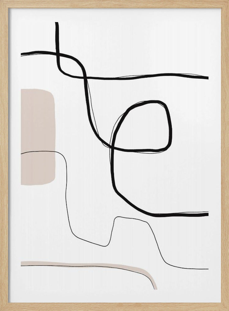 Curven en lijnen | Poster
