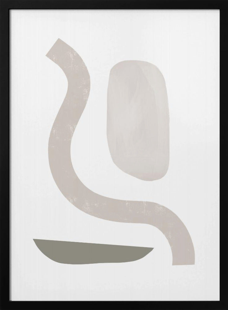 Gedempte krommen geometrie | Poster
