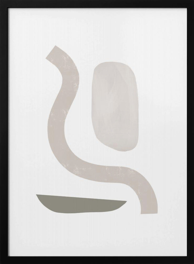 Gedempte krommen geometrie | Poster