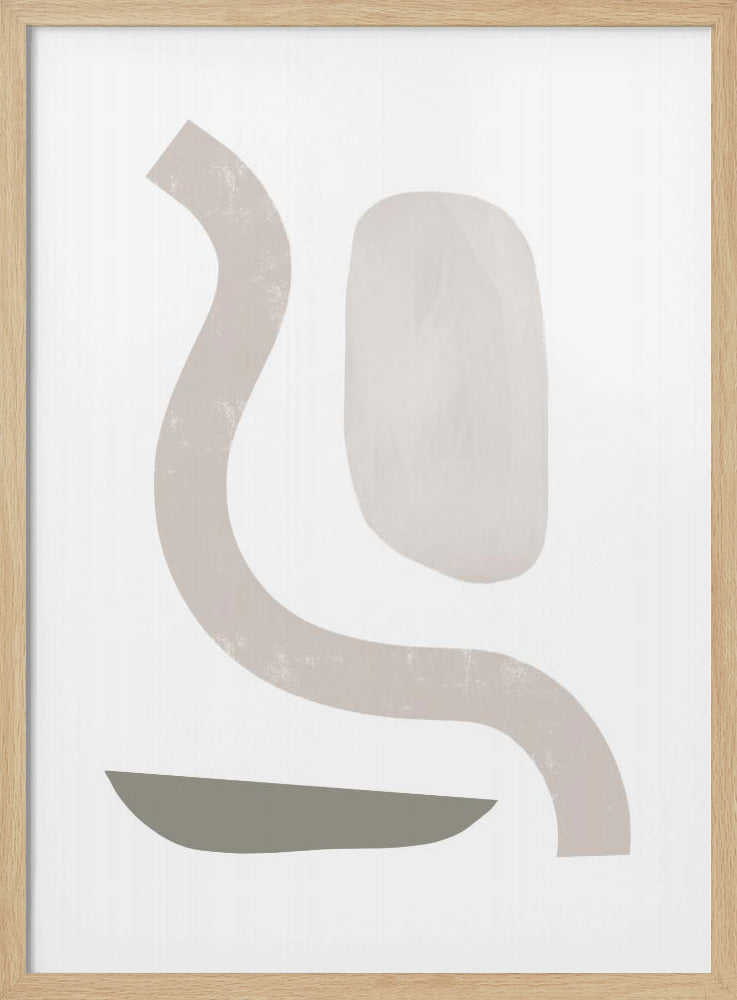 Gedempte krommen geometrie | Poster