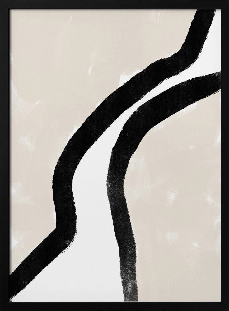 Dikke zwarte lijnen | Poster