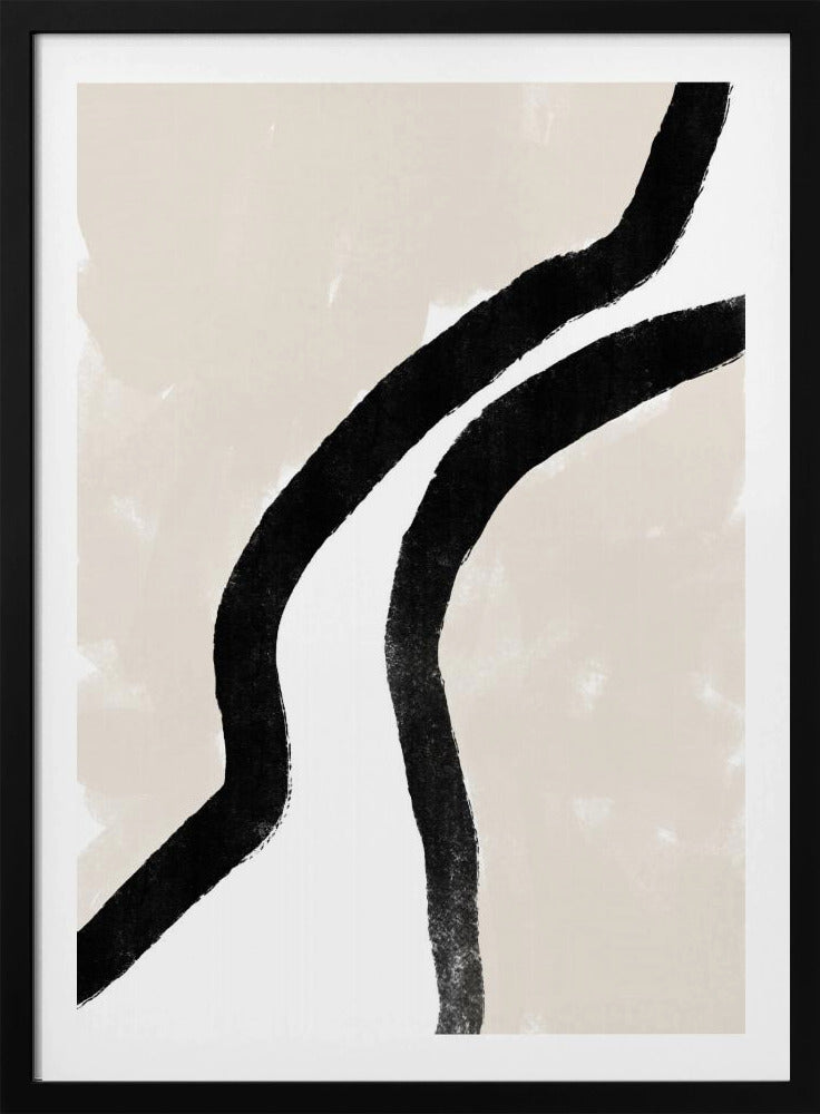 Dikke zwarte lijnen | Poster
