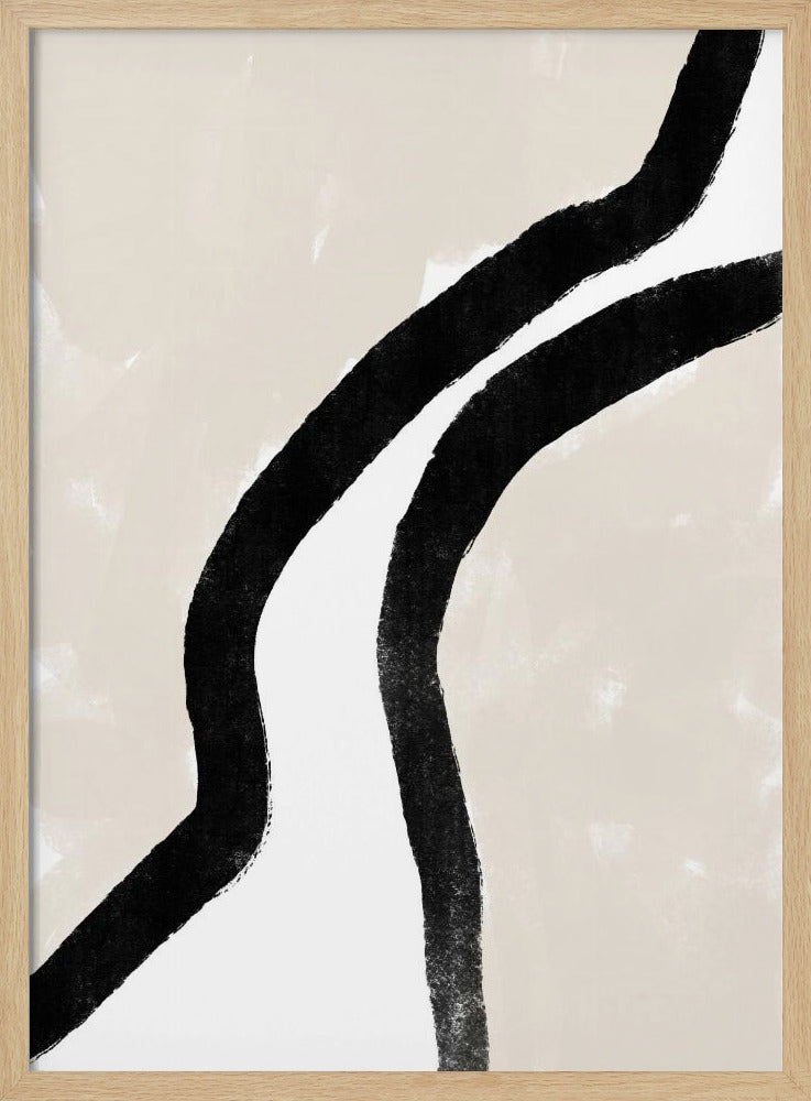 Dikke zwarte lijnen | Poster