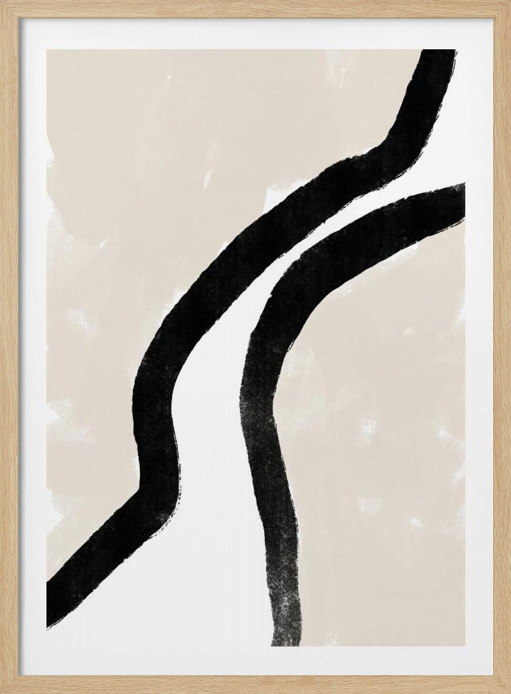 Dikke zwarte lijnen | Poster