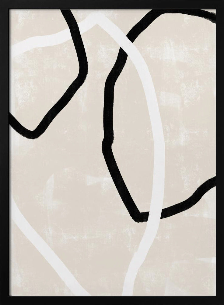 Gebogen lijnen dansen | Poster