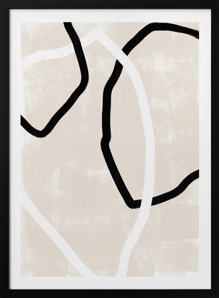 Gebogen lijnen dansen | Poster