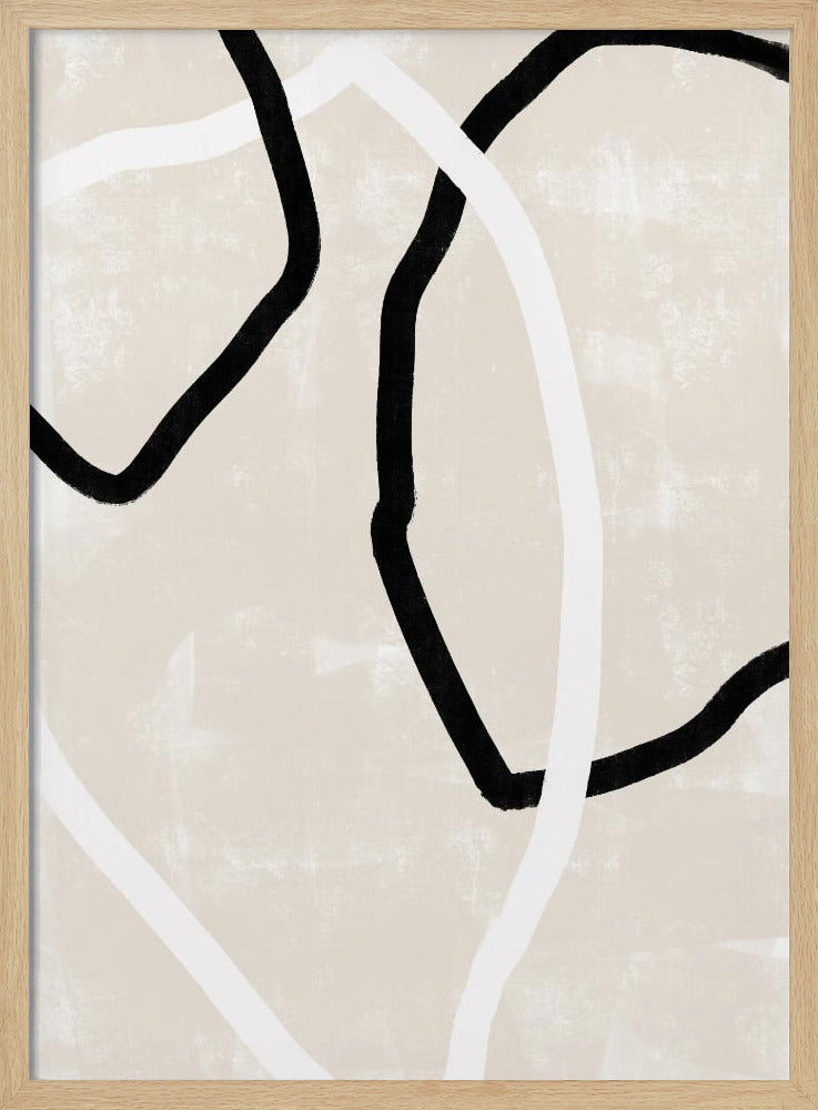 Gebogen lijnen dansen | Poster