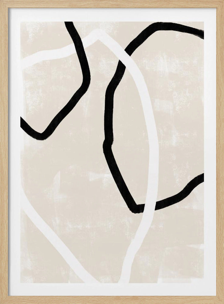 Gebogen lijnen dansen | Poster