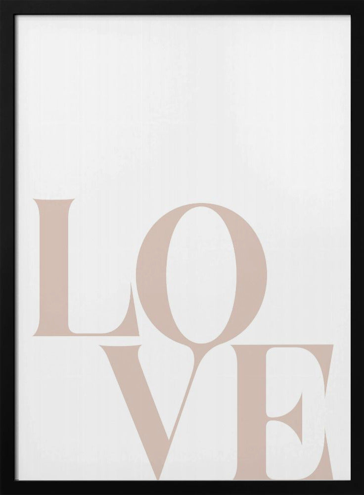 Minimalistische liefdestypografie | Poster