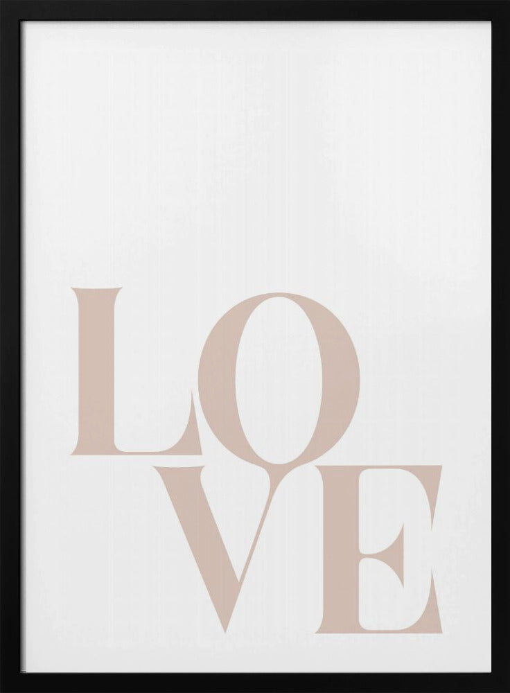 Minimalistische liefdestypografie | Poster