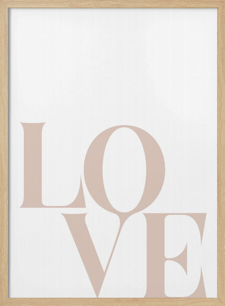 Minimalistische liefdestypografie | Poster