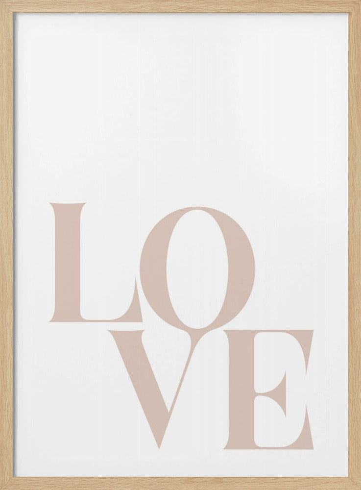 Minimalistische liefdestypografie | Poster