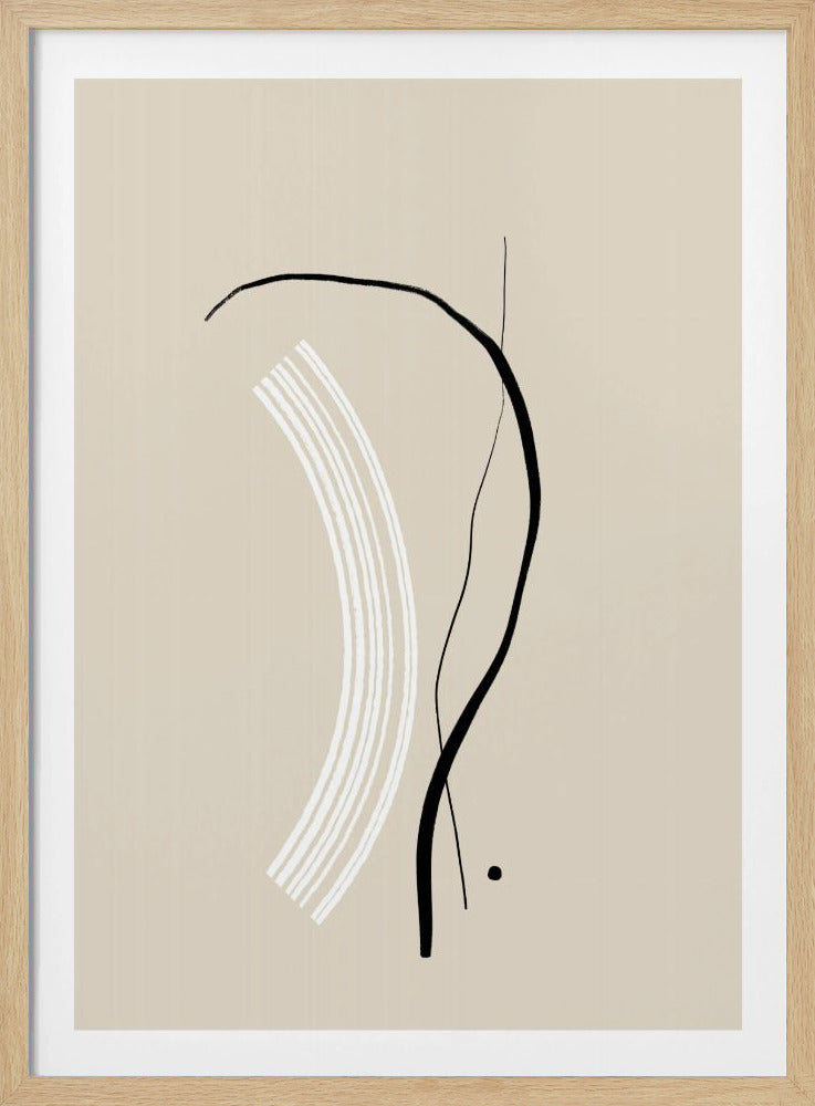 Vloeiende lijnen dansen | Poster