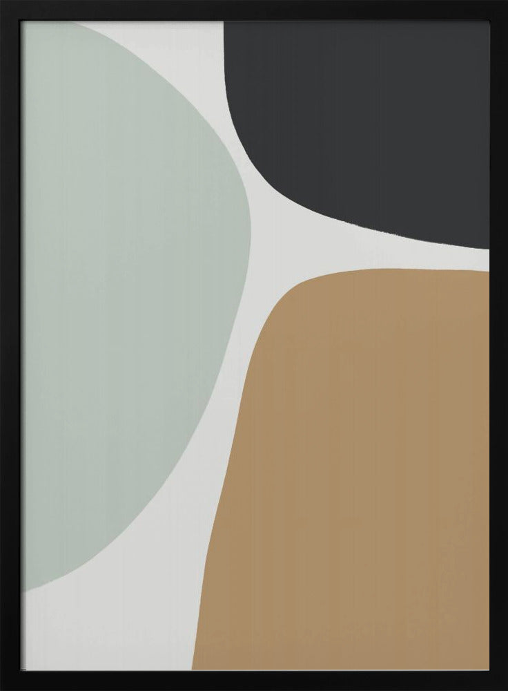 Organic Shapes in Muted Tones | Poster