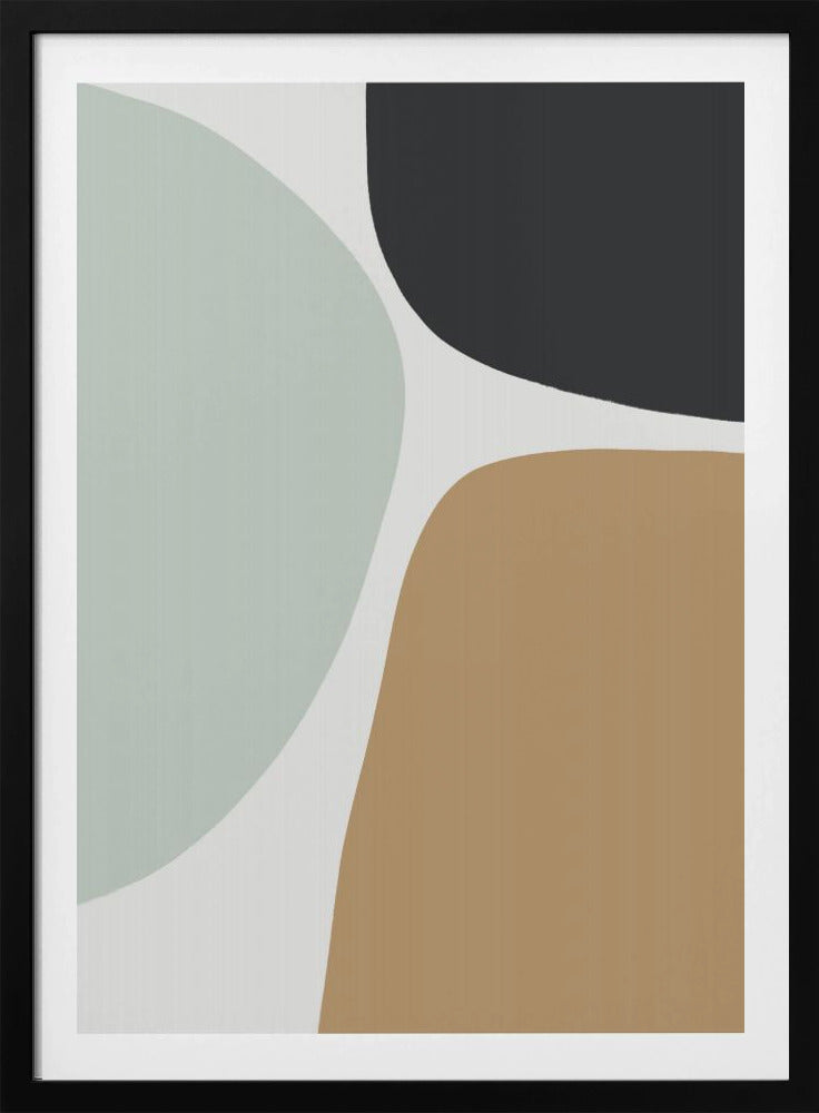 Organic Shapes in Muted Tones | Poster