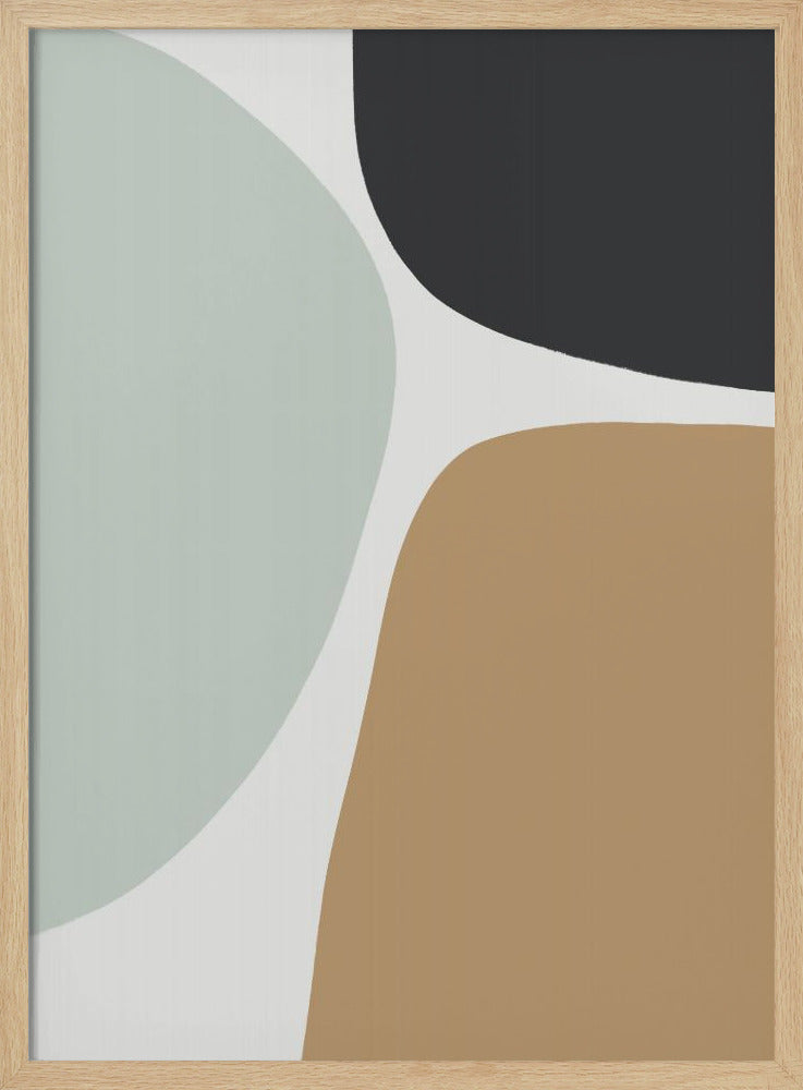 Organic Shapes in Muted Tones | Poster