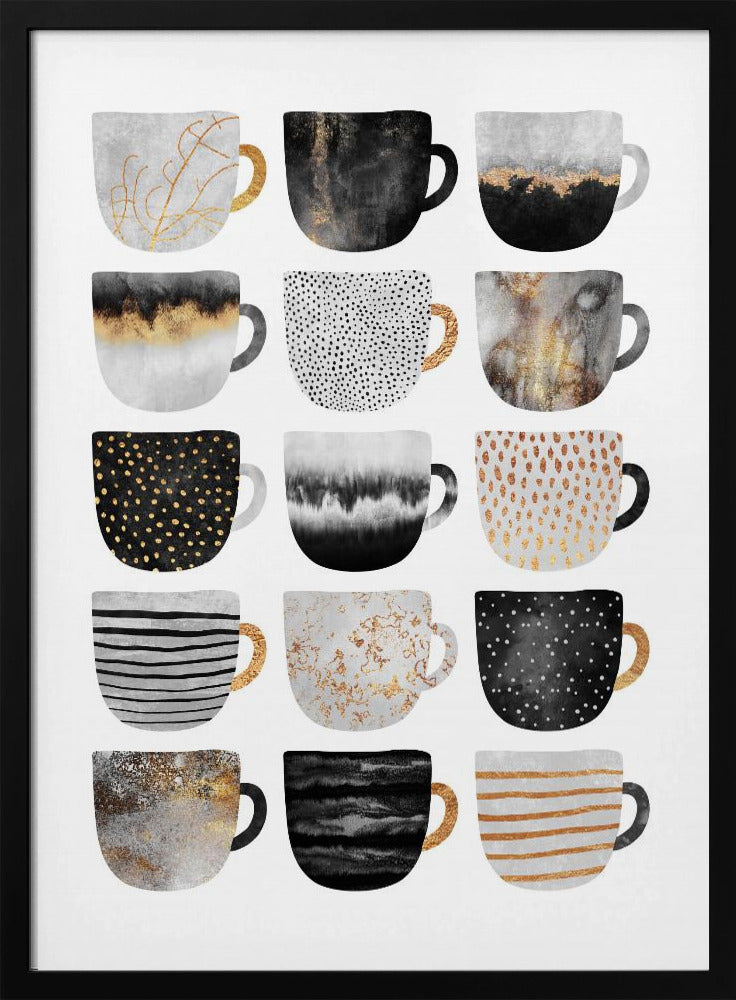 Mooie koffiekopjes | Poster