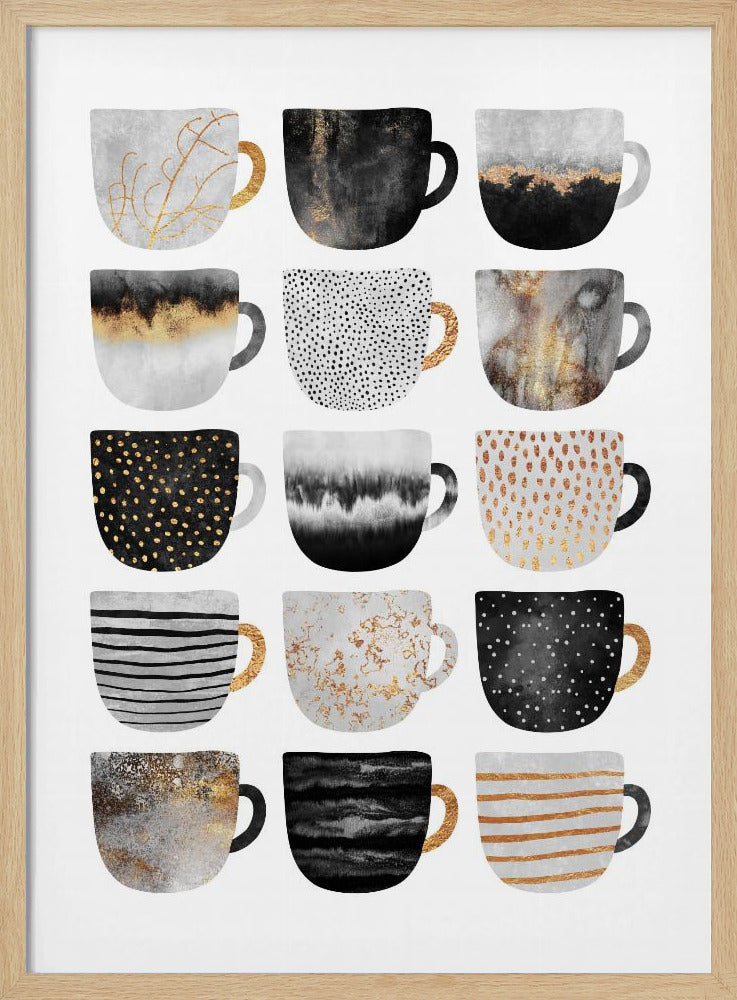 Mooie koffiekopjes | Poster