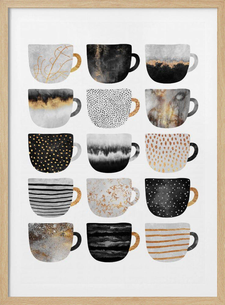 Mooie koffiekopjes | Poster