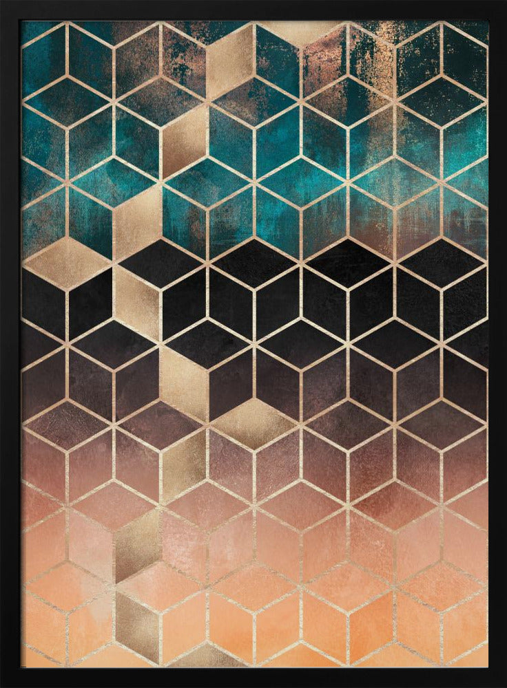 Ombre Dream Cubes | Poster
