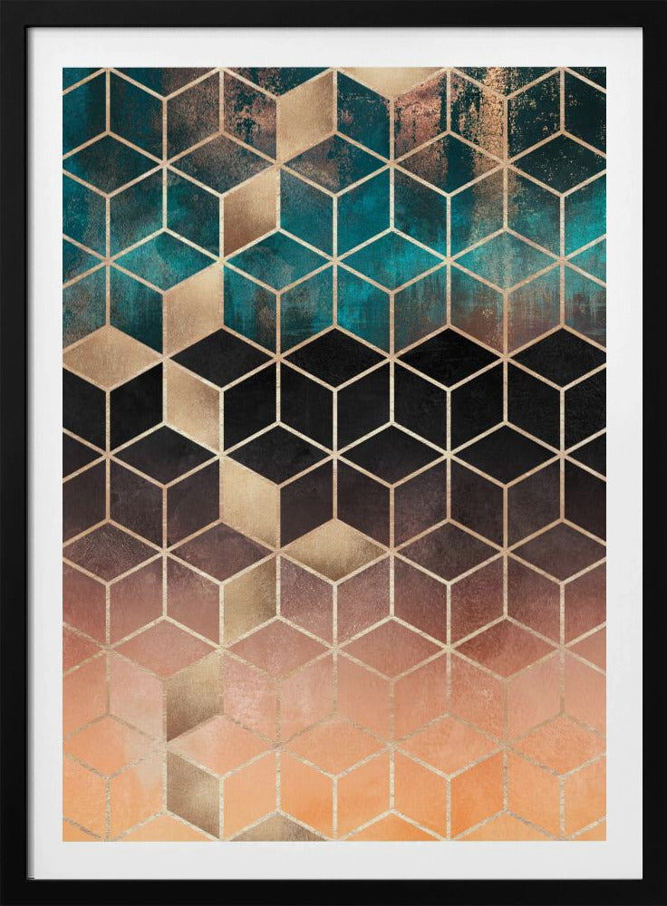 Ombre Dream Cubes | Poster