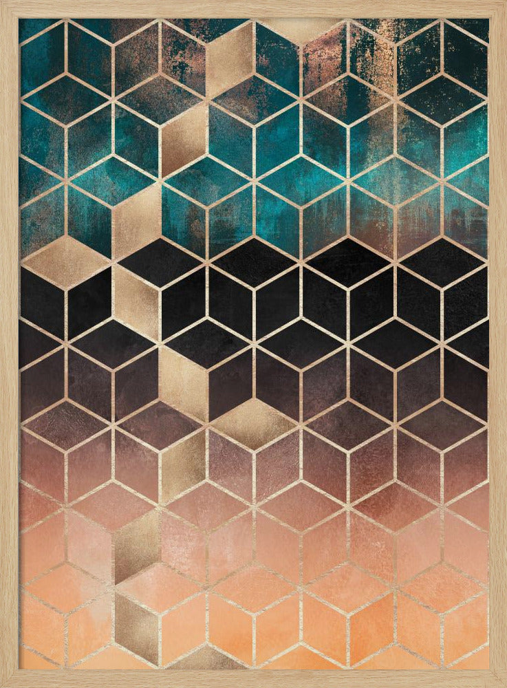 Ombre Dream Cubes | Poster
