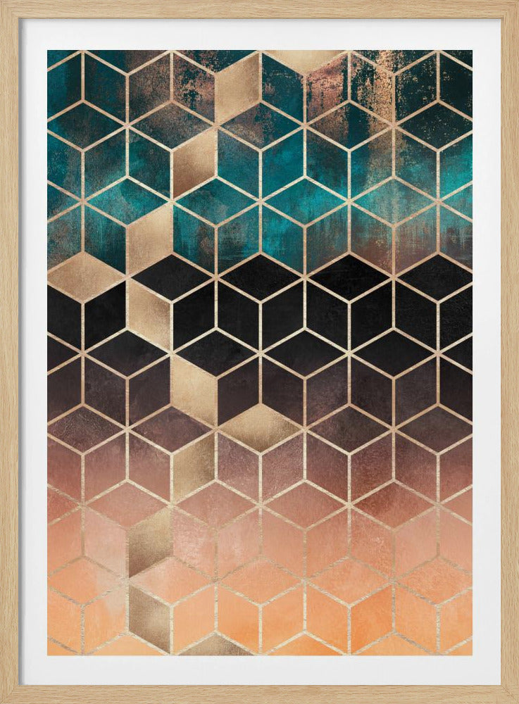 Ombre Dream Cubes | Poster