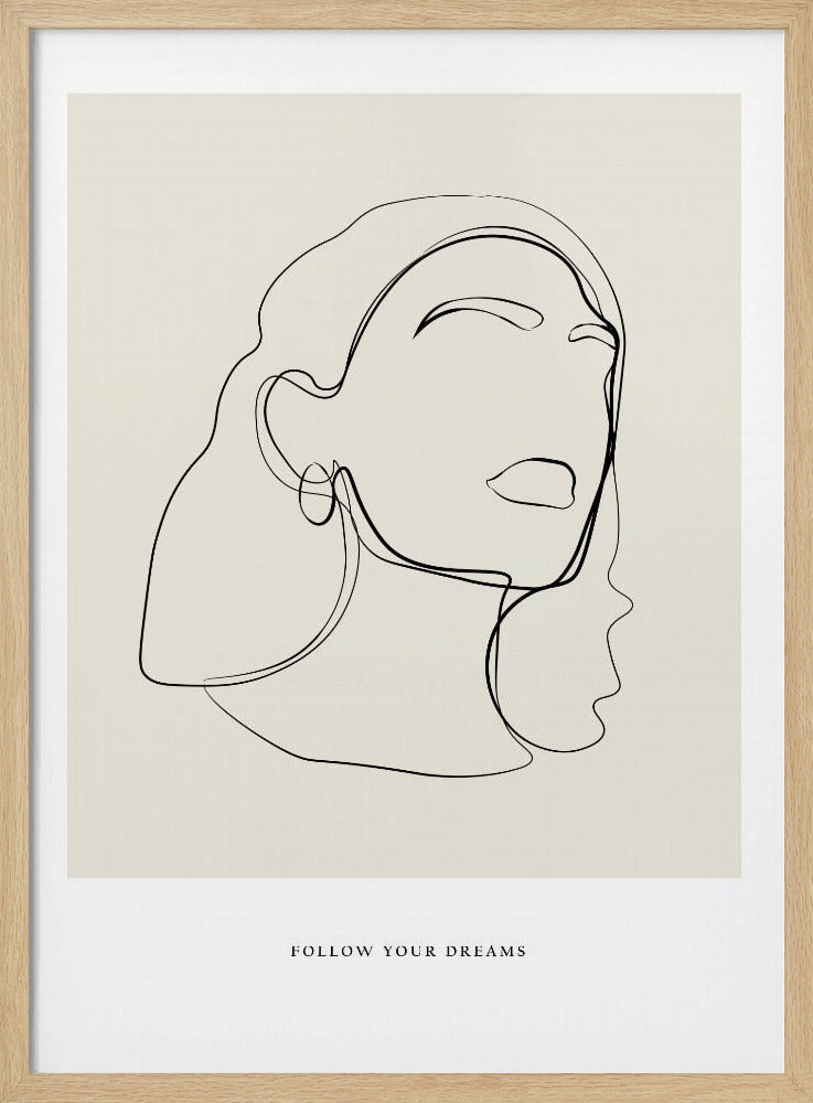 Minimalistische lijnkunst | Poster