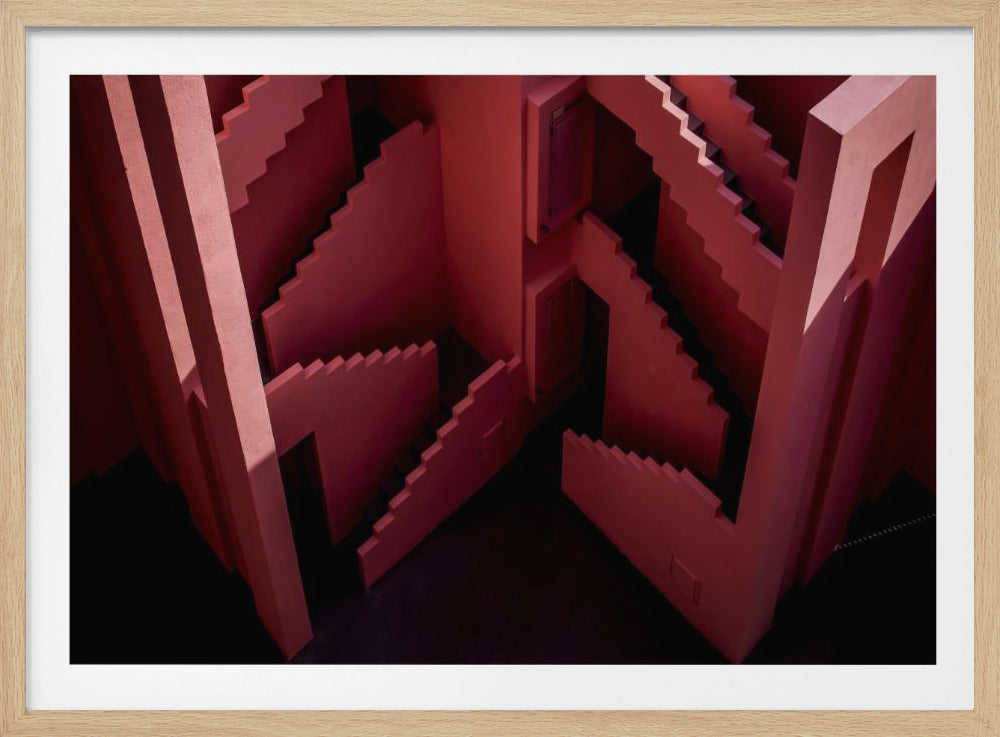 Muurschildering Rood #46 | Poster