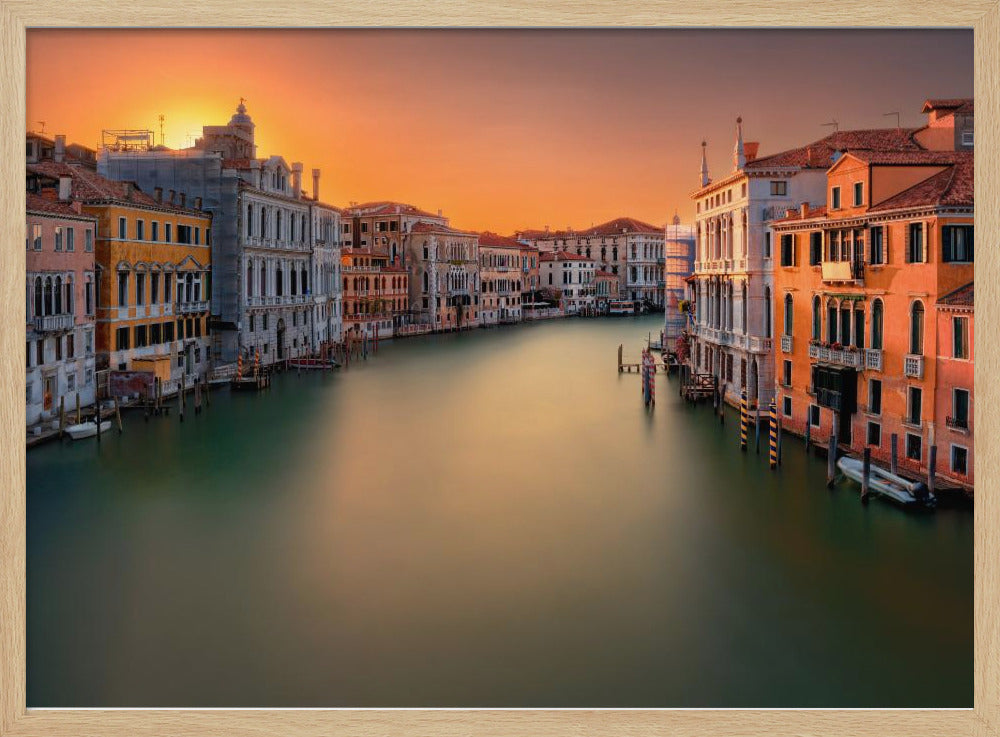 Zonsondergang in Venetië | Poster