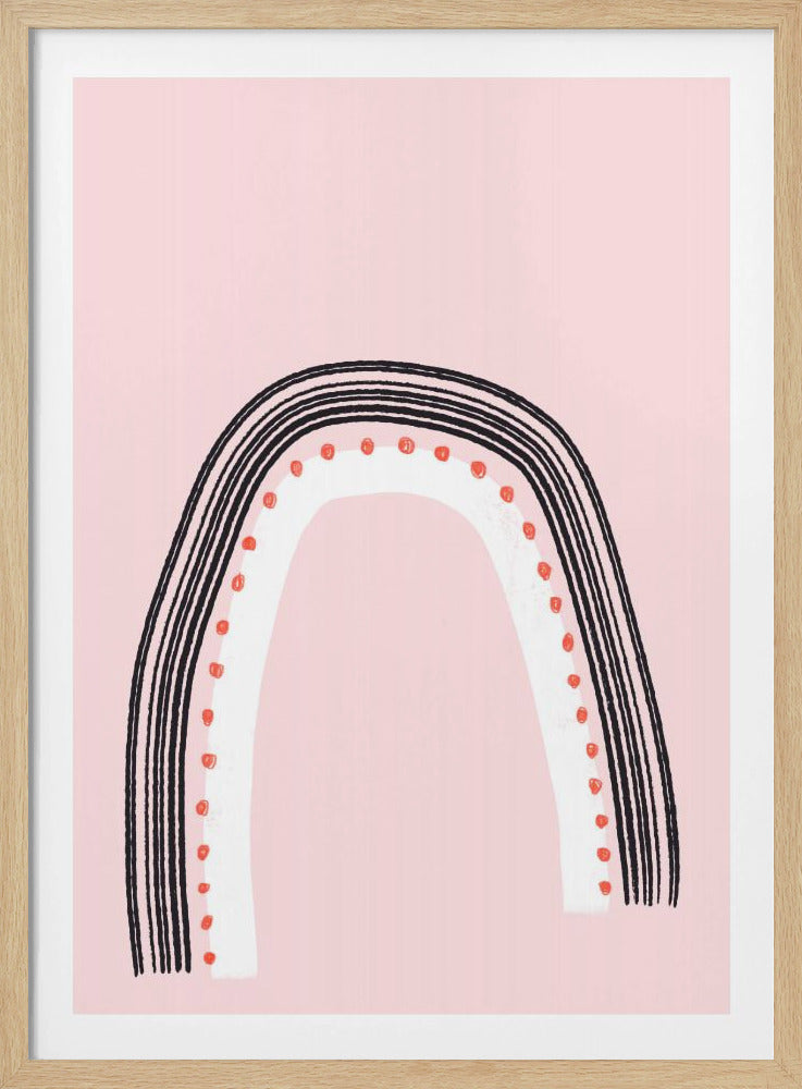 Boog met zwarte lijnen | Poster