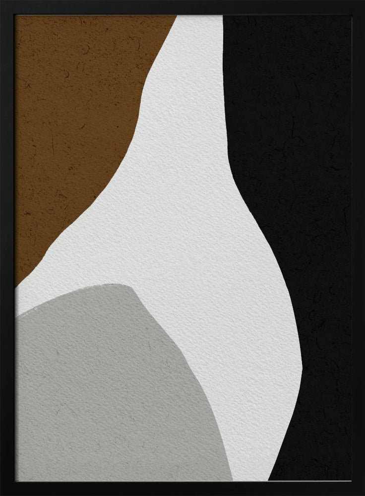 Organische vormen en een minimalistisch kleurenpalet | Poster