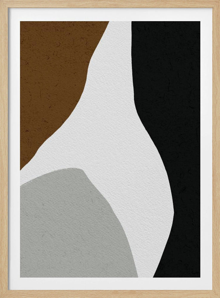 Organische vormen en een minimalistisch kleurenpalet | Poster