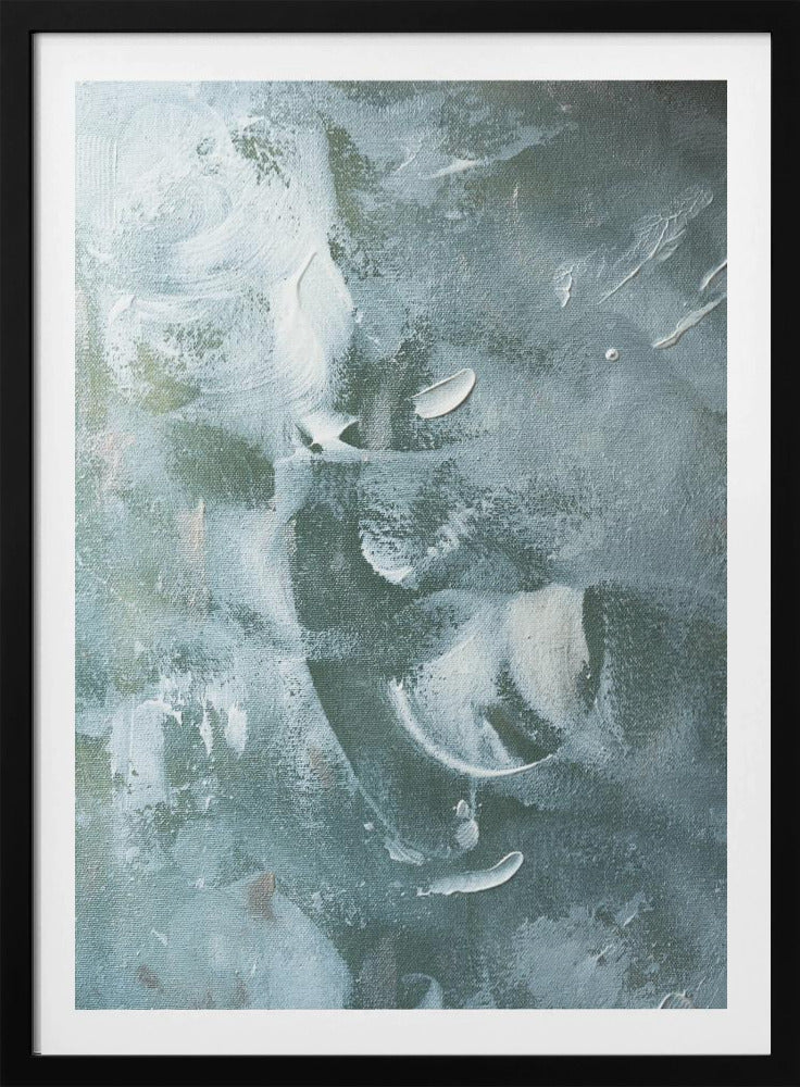 Green and White Acrylic | Poster