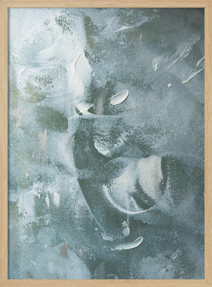 Green and White Acrylic | Poster