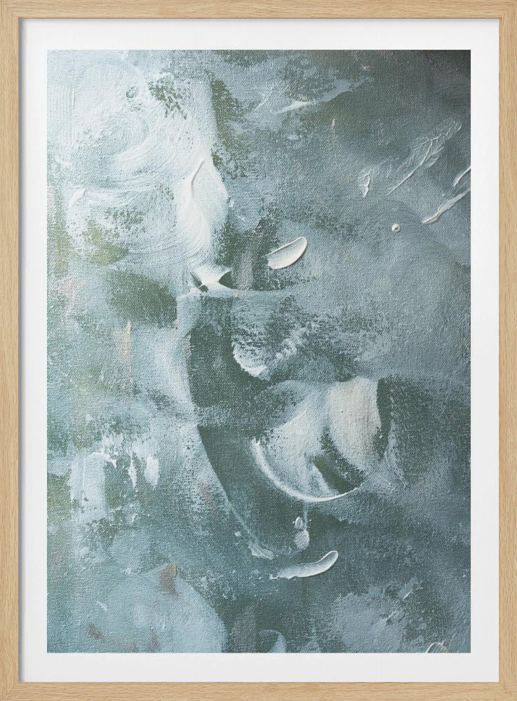 Green and White Acrylic | Poster
