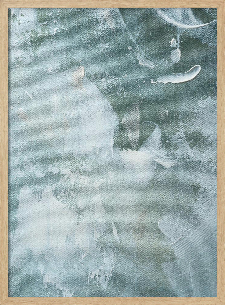 Green and White Acrylic | Poster