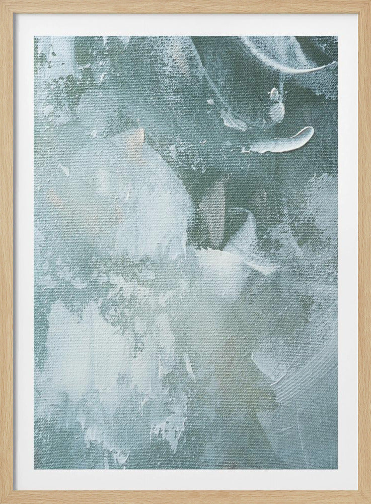 Green and White Acrylic | Poster
