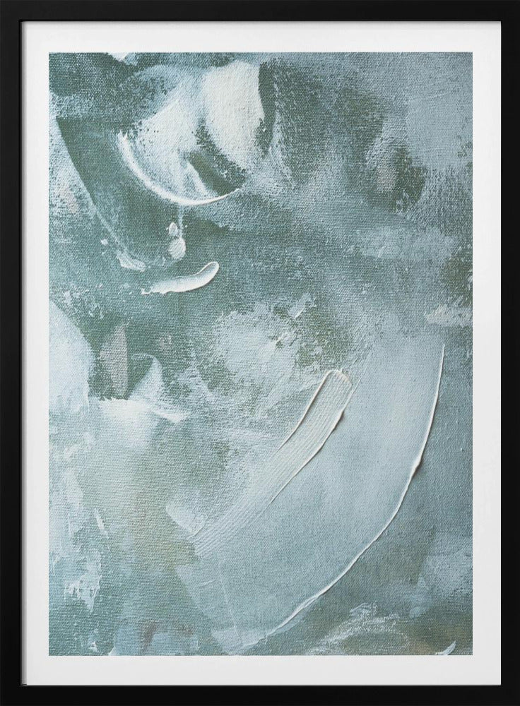 Green and White Acrylic | Poster