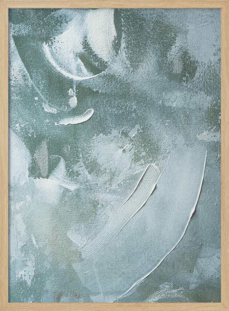 Green and White Acrylic | Poster