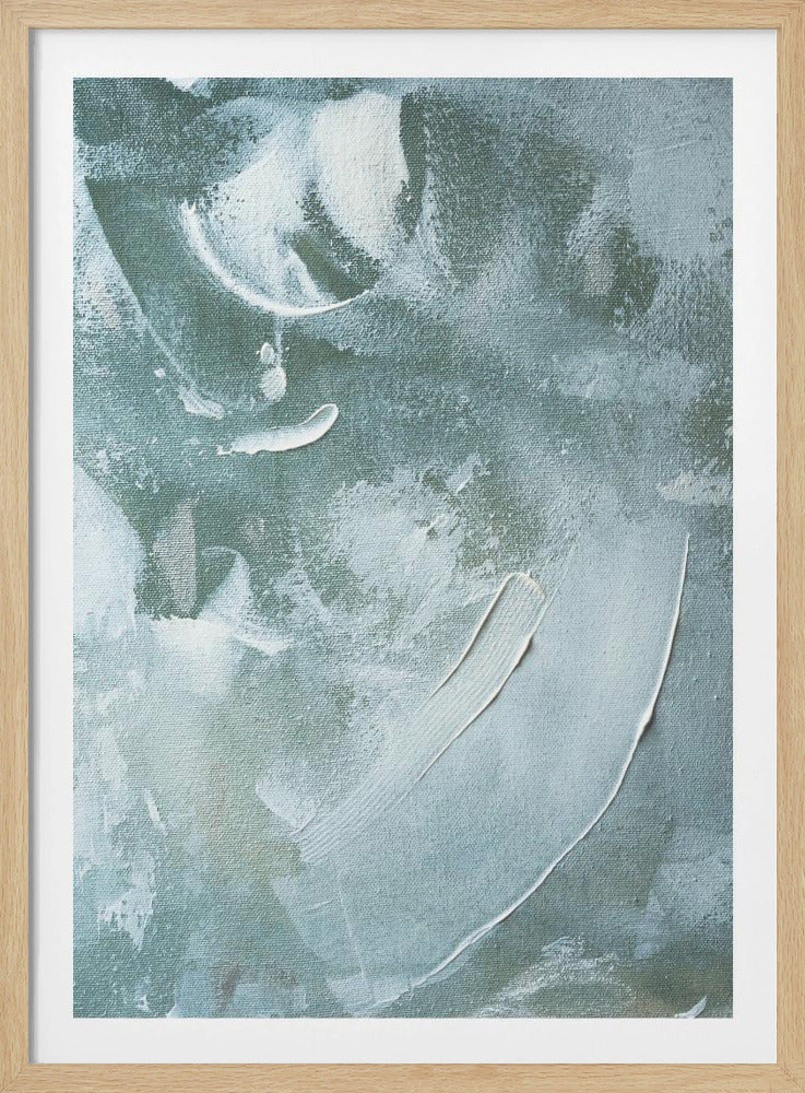 Green and White Acrylic | Poster