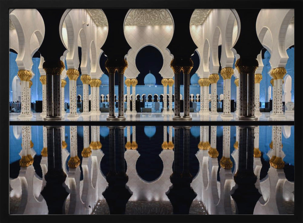 Blauw Uur & Reflectie | Poster