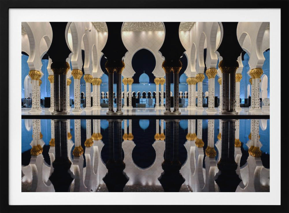 Blauw Uur & Reflectie | Poster