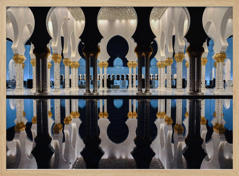 Blauw Uur & Reflectie | Poster