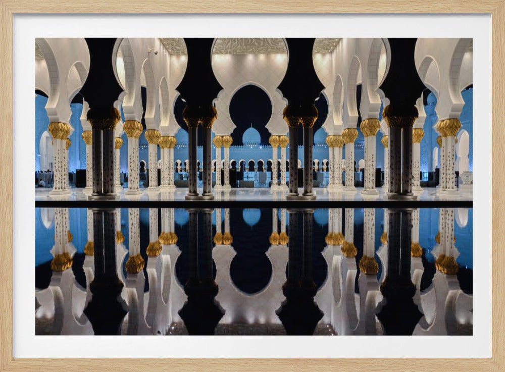 Blauw Uur & Reflectie | Poster